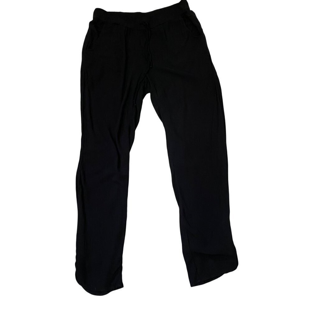 American Eagle Outfitters Women's Black Drawstring Elastic Lounge Pants Size Sm